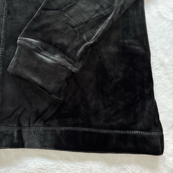 PHILOSOPHY Long Sleeve Straight Hem Black Velour Hoodie--NWT--PL - Picture 7 of 16